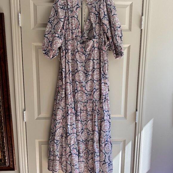 Mango x Chufy Collaboration Beautiful Paisley Maxi Dress LIKE NEW - Picture 4 of 6